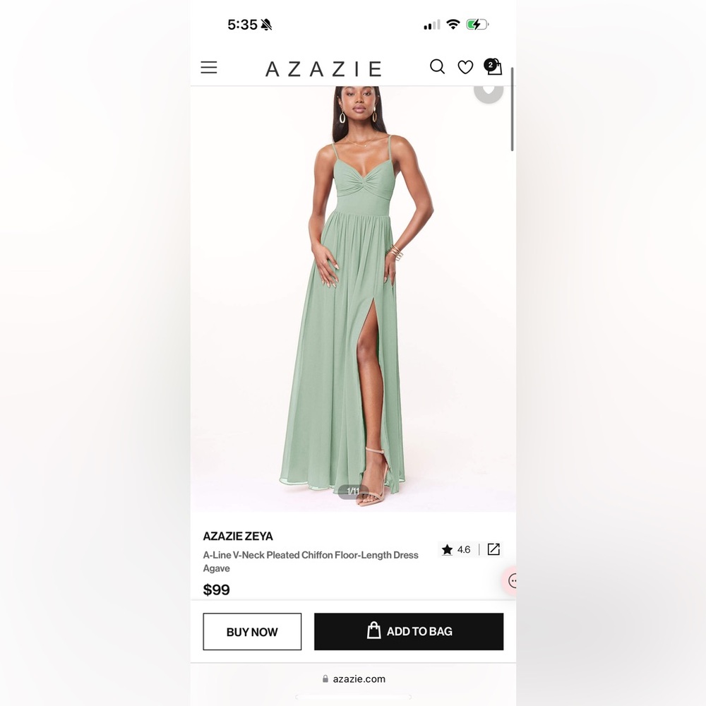 Azazie bridesmaid dress